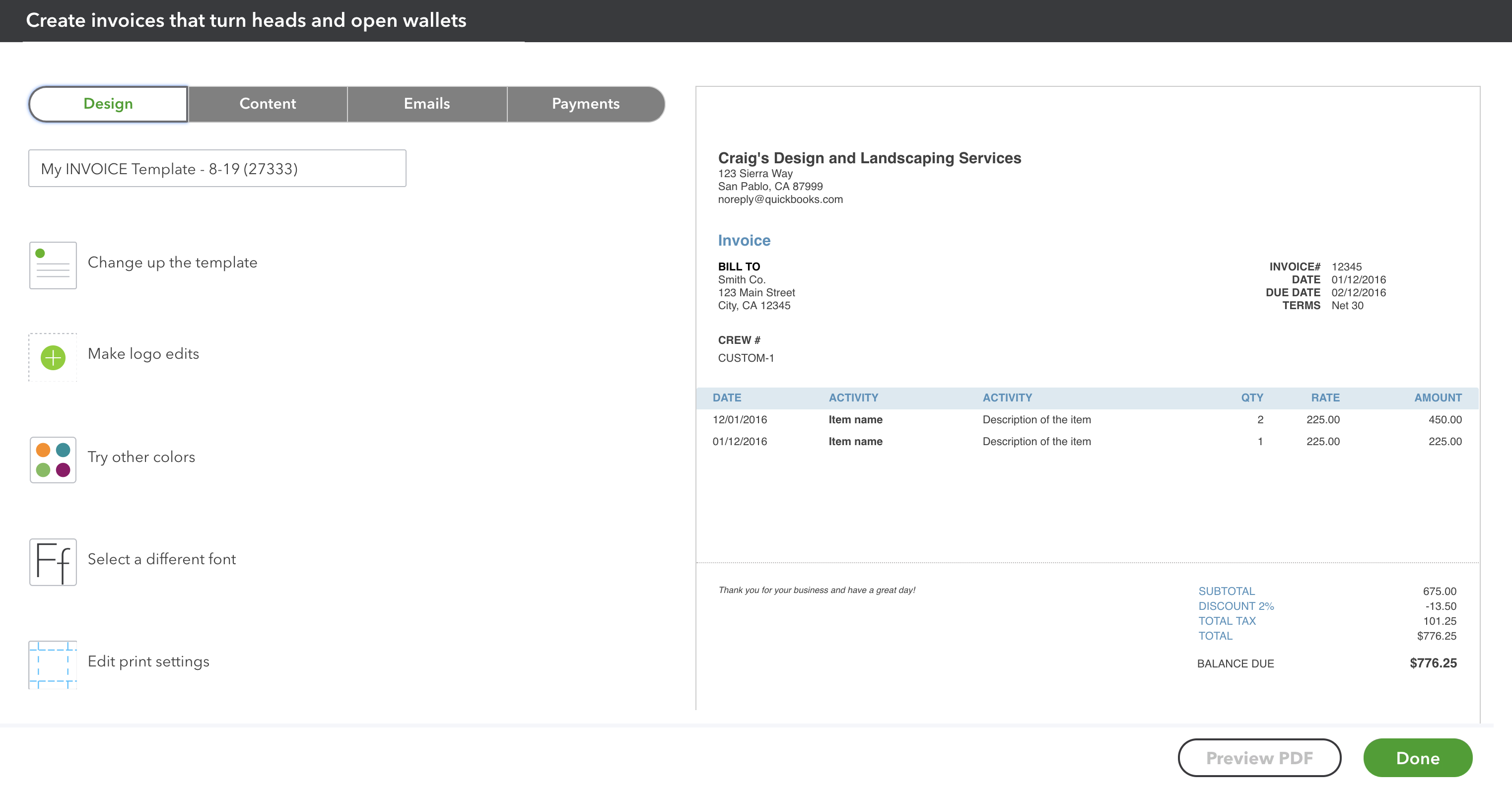 Custom Form Styles in QBO Royalwise OWLS (Ondemand based